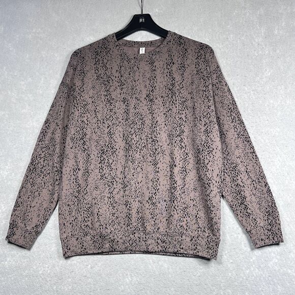 Athleta Sweater Womens SZ Small Brown Balance Pull Over Crew Neck Sweatshirt - Picture 1 of 11